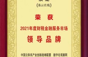 浪潮易云荣膺“2021年度财税金融服务市场领导品牌”